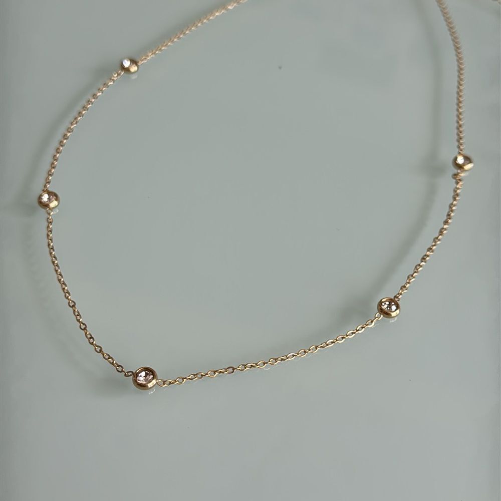 Elegant Gold Necklace A1421 - Picture 5 of 5
